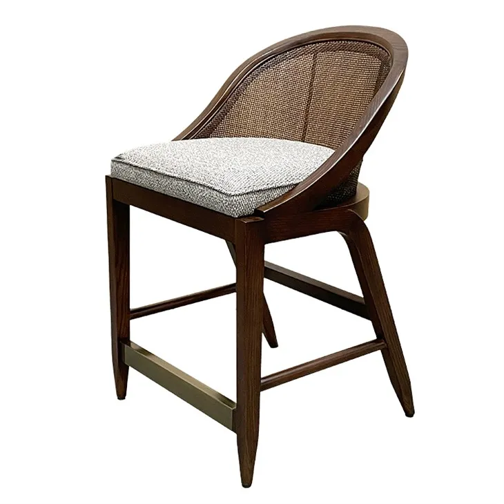 Entry Lux Solid Wood Rattan Dining Chair
